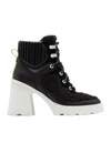 Sorel Brex™ Leather & Faux Shearling Block Heel Lace-up Bootie In Multi