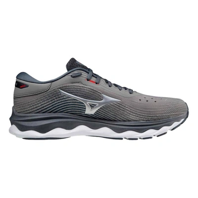 Mizuno Men's Wave Sky 5 Running Shoes - D/medium Width In Steel Grey