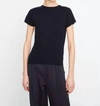 Vince Short-sleeve Wool-blend T-shirt In Blue