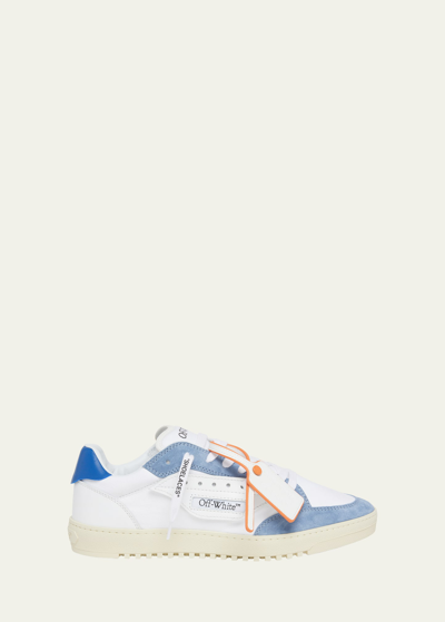 Off-white Men's 5.0 Low-top Sneakers In White Navy Blue