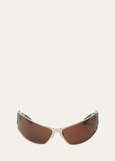 Off-white Men's Luna Cat-eye Sunglasses In Gold