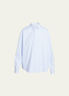 LOEWE DOUBLE LAYERED BUTTON-DOWN BLOUSE