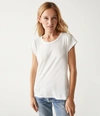 Michael Stars Trudy Supima Tee In Olive