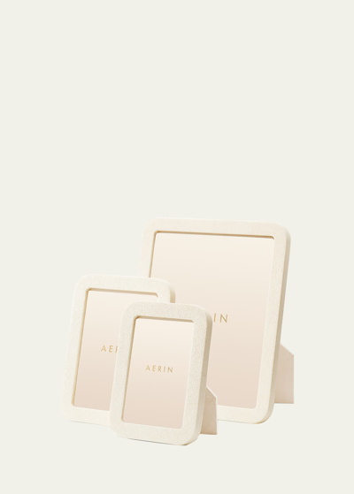 Aerin Modern Shagreen Frame, 5" X 7" In Cream