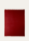 Loro Piana Unito Blanket, 59" X 79" In Lipstick Red