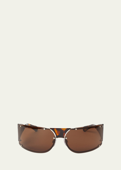 Off-white Tortoiseshell Kenema Sunglasses In Gold Brown