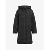 ALLSAINTS ALLSAINTS WOMEN'S BLACK RINA RELAXED-FIT QUILTED SHELL LINER COAT