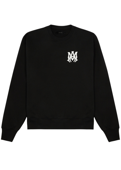 Amiri Logo-print Cotton Sweatshirt In Black