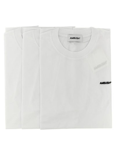 Ambush Pack Of 3 T-shirts In Blanco