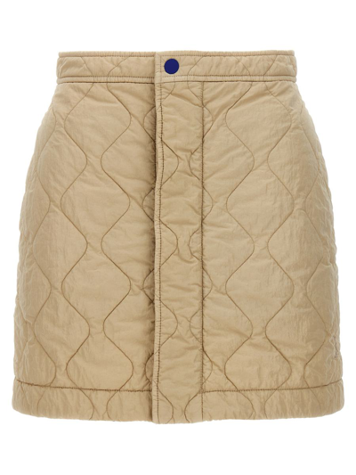 BURBERRY BURBERRY QUILTED NYLON SKIRT