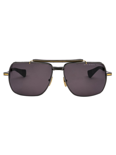 Dita Sunglasses In Black Rhodium - Yellow Gold