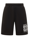Givenchy Bermuda Shorts With Logo In Black