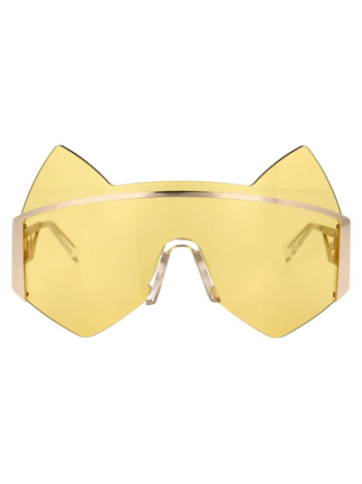 Gcds Sunglasses In 32f Yellow