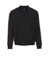 Herno Waterproof Bomber Jacket With Ribbed Details In Black
