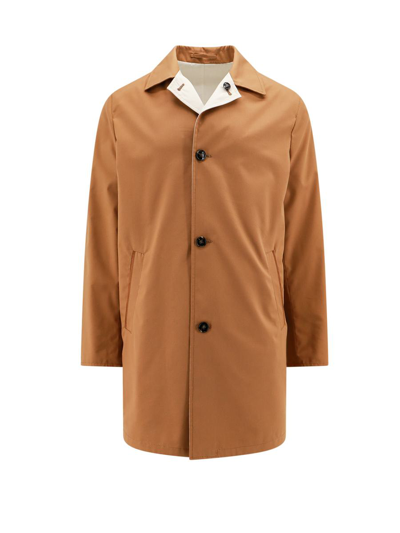 Kiton Coat In Brown