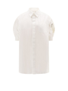 Sacai Nylon Twill X Cotton Jersey T-shirt In White