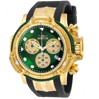 Pre-owned Invicta Men's 26967 Subaqua Quartz Chronograph Green, Gold Dial Watch