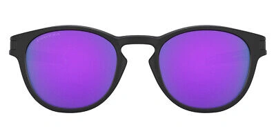 Pre-owned Oakley Oo9265 Sunglasses Men Black Oval 53mm & Authentic In Purple