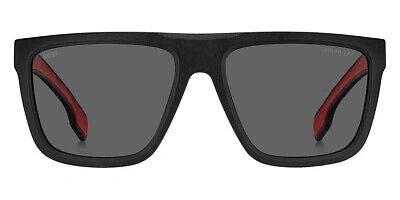 Pre-owned Hugo Boss Boss 1451/s Sunglasses Matte Black Gray Polarized 59mm & Authentic