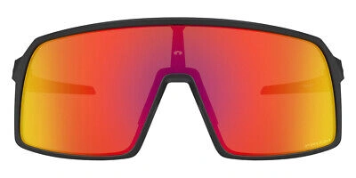 Pre-owned Oakley Oo9406a Men Sunglasses Rectangle Black 37mm & Authentic In Prizm Ruby