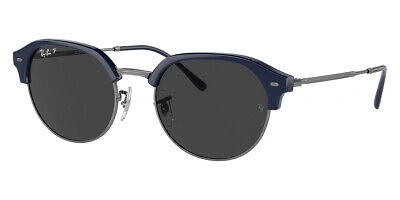 Pre-owned Ray Ban Ray-ban Rb4429 Sunglasses Blue On Gunmetal / Black Polarized 100% Authentic
