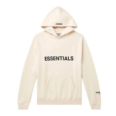 Pre-owned Fear Of God Essential Pullover Hoodie Mens Style : 625157 In White