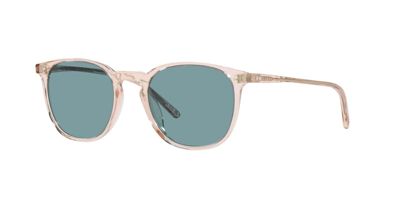 Pre-owned Oliver Peoples Finley 1993 Sun Ov 5491su Cherry Blossom/turquoise Sunglasses In Turquoise Polarized