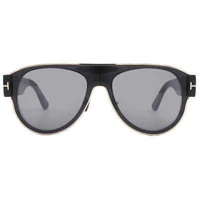 Pre-owned Tom Ford Lyle Smoke Flash Pilot Men's Sunglasses Ft1074 01c 58 Ft1074 01c 58 In Gray