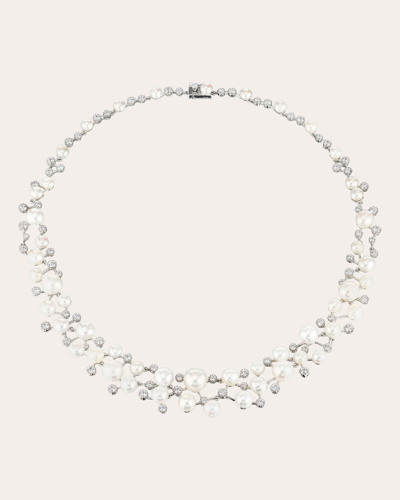 Anabela Chan Women's Constellation Freshwater Pearl Necklace In White