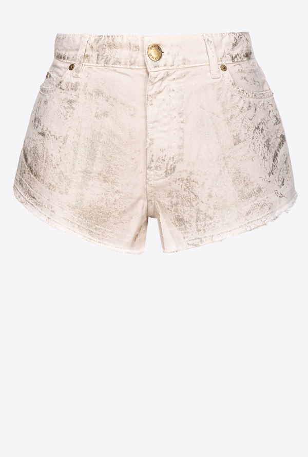 PINKO cargo cotton mini shorts - Neutrals