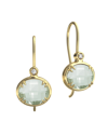 I. REISS I. REISS 14K 5.05 CT. TW. DIAMOND & GREEN AMETHYST EARRINGS