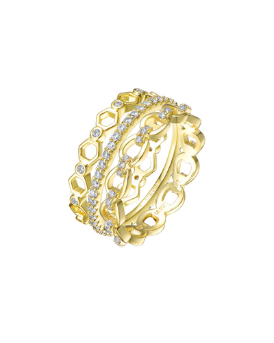 Rachel Glauber 14k Plated Cz Ring