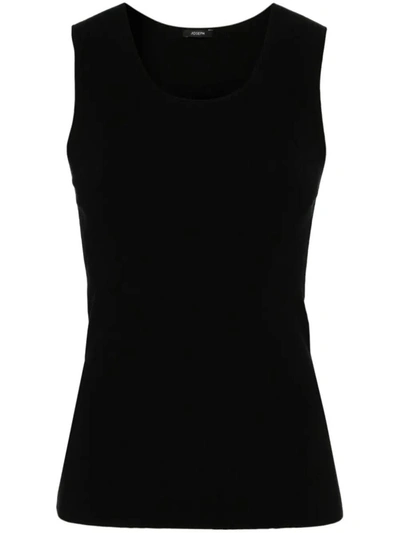 Joseph Scoop-neck Jersey-knit Tank Top In Black