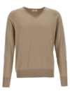 Ma'ry'ya Beige Cotton Sweater In Beige