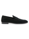 Tom Ford Men's Sean Suede Penny Loafers In Black