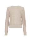 BRUNELLO CUCINELLI WOMEN'S DAZZLING LINEN, CASHMERE AND SILK SWEATER