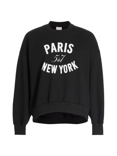 Cinq À Sept Brandy Paris New York Sweatshirt In Black White