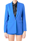 Endless Rose Tailored Single Button Blazer In Cobalt Blue