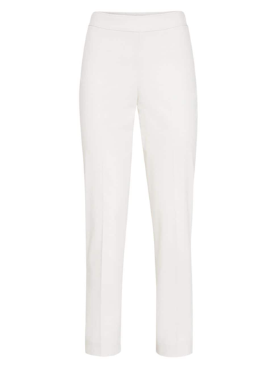 Brunello Cucinelli Stretch-cotton Capri Trousers In C8555 Moonlight