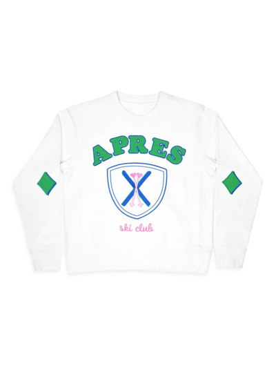 Iscream Little Girl's & Girl's Theme Apres Logo Cotton Sweatshirt In Neutral