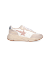 Golden Goose Sneakers Running Sole In White And Nude Leather In White