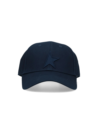 Golden Goose "star" Baseball Cap In Blue