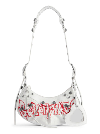 Balenciaga Xs Le Cagole Shoulder Bag In White