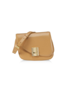 Ferragamo Women's Fiamma Small Leather Crossbody Bag In Light Camel