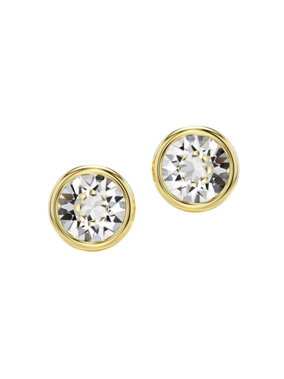 Swarovski Women's Imber Goldtone & Bezel-set Crystal Stud Earrings In White