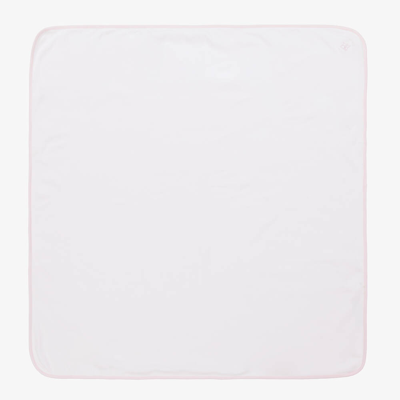 Emile Et Rose Girls White & Pink Cotton Blanket (73cm)