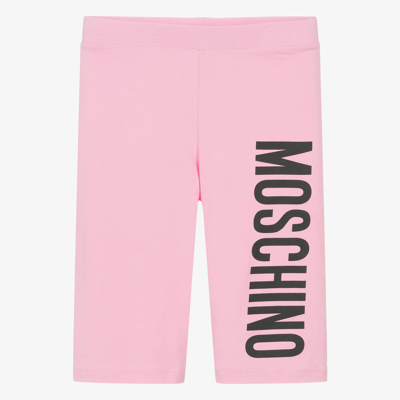 Moschino Kid-teen Teen Girls Pink Cotton Cycling Shorts