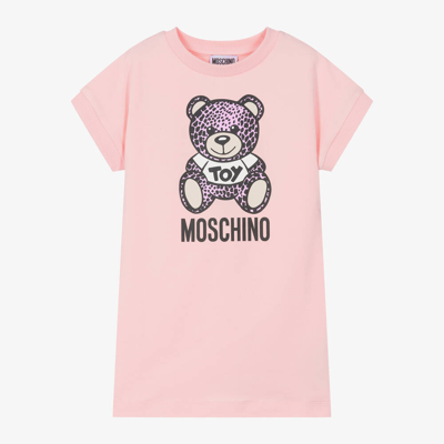 Moschino Kid-teen Babies' Girls Pink Cotton Jersey Dress