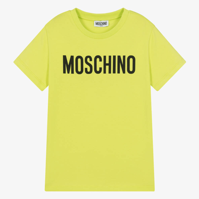 Moschino Kid-teen Teen Lime Green Cotton T-shirt
