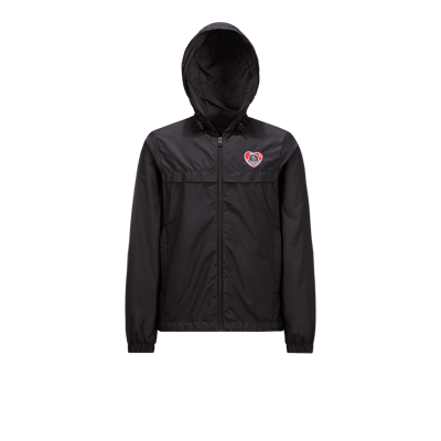 Moncler Collection Diani Hooded Rain Jacket Black In Noir